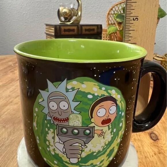 Silver Buffalo Rick and Morty Ram Portal Floor Ceramic Camper Mug, 20 Ounces - Picture 3 of 3